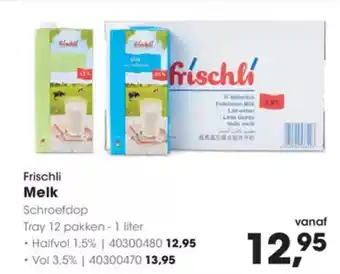 Hanos Frischli melk aanbieding