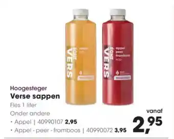 Hanos Hoogesteger Verse sappen aanbieding