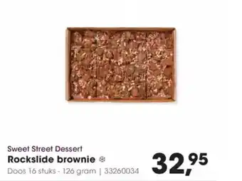 Hanos Sweet street dessert rockslide brownie aanbieding