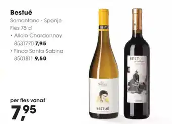 Hanos Bestué  alicia chardonnay aanbieding