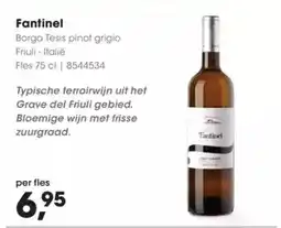 Hanos Fantinel borgo tesis pinot grigio aanbieding