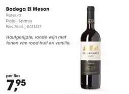 Hanos Bodega el meson reserva aanbieding