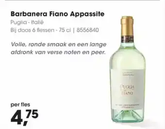 Hanos Barbanera fiano appassite puglia aanbieding