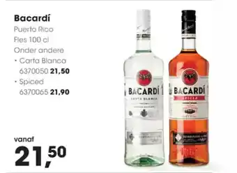 Hanos Bacardí carta blanca aanbieding