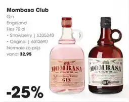 Hanos Mombasa Club Gin aanbieding