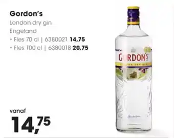 Hanos Gordon's london dry gin aanbieding