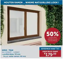 Zelfbouwmarkt HOUTEN RAMEN ... WARME NATUURLIJKE LOOK ! SERIE - TRAE aanbieding