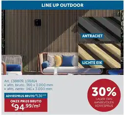 Zelfbouwmarkt LINE UP OUTDOOR aanbieding