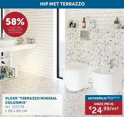 Zelfbouwmarkt VLOER TERRAZZO MINIMAL COLORMIX aanbieding