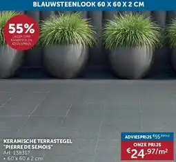 Zelfbouwmarkt KERAMISCHE TERRASTEGEL PIERRE DE SEMOIS aanbieding