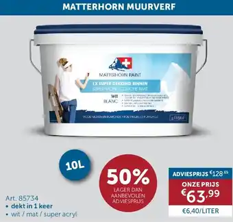 Zelfbouwmarkt MATTERHORN MUURVERF aanbieding