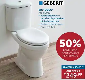 Zelfbouwmarkt WC “COCO” aanbieding