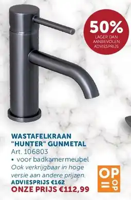 Zelfbouwmarkt WASTAFELKRAAN HUNTER GUNMETAL aanbieding