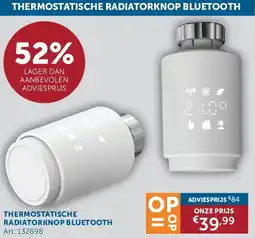 Zelfbouwmarkt THERMOSTATISCHE RADIATORKNOP BLUETOOTH aanbieding