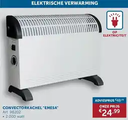 Zelfbouwmarkt CONVECTORKACHEL EMESA aanbieding