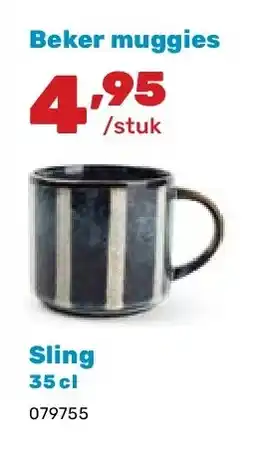 Happyland Beker muggies Sling 35 cl aanbieding