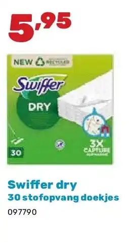 Happyland Swiffer dry 30 stofopvang doekjes aanbieding