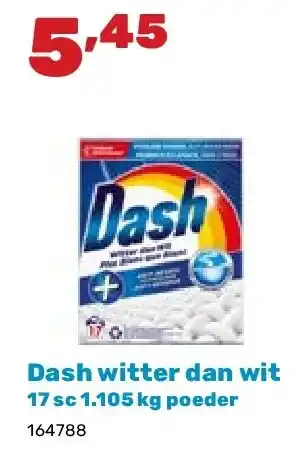 Happyland Dash witter dan wit 17 sc 1.105 kg poeder aanbieding