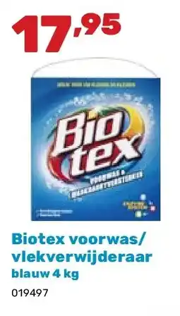 Happyland Biotex voorwas/ vlekverwijderaar blauw 4 kg aanbieding