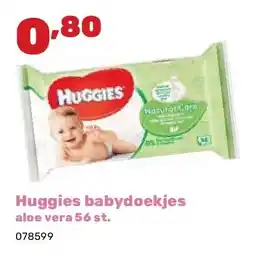 Happyland Huggies babydoekjes aloe vera 56 st aanbieding