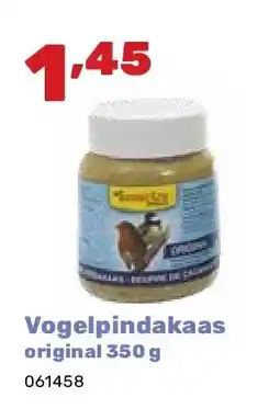 Happyland Vogelpindakaas original 350 g aanbieding