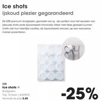 Hanos Ice shots aanbieding