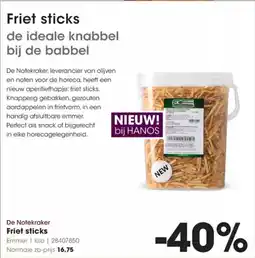 Hanos De Notekraker Friet sticks aanbieding