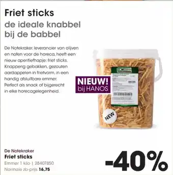 Hanos De Notekraker Friet sticks aanbieding