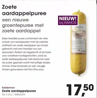 Hanos Kelderman Zoete aardappelpuree aanbieding