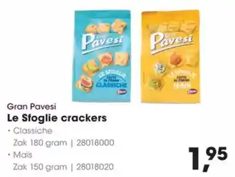 Hanos Gran Pavesi Le Sfoglie Crackers aanbieding