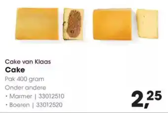 Hanos Cake van Klaas Cake aanbieding