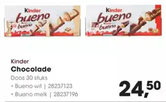 Hanos Kinder Chocolade aanbieding