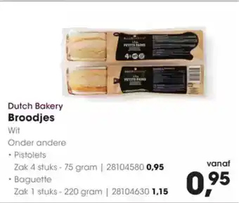 Hanos Dutch Bakery Broodjes Wit aanbieding