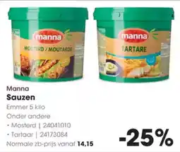 Hanos Manna Sauzen aanbieding