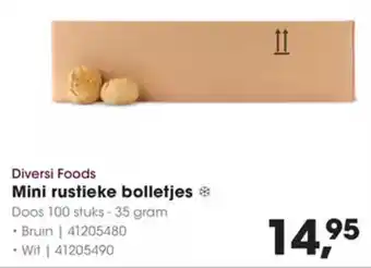 Hanos Diversi Foods Mini Rustieke Bolletjes aanbieding