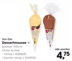 Hanos Van Gils Dessertmousse aanbieding