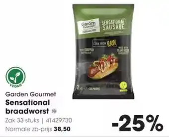 Hanos Garden Gourmet Sensational Braadworst aanbieding