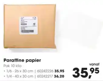 Hanos Paraffine papier aanbieding