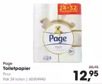 Hanos Page Toiletpapier aanbieding