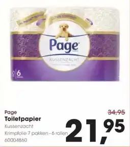 Hanos Page Toiletpapier Krimpfolie 7 pakken - 6 rollen 60004860 aanbieding