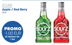 Prik en Tik Sourz Apple / Red Berry aanbieding