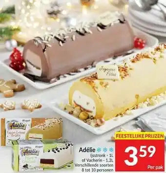 Intermarché Adélie ljsstronk of vacherin aanbieding