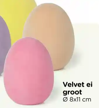 Xenos Velvet ei Groot aanbieding