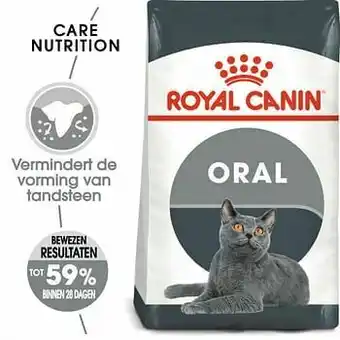 Zooplus 2x8kg Oral Care Royal Canin Kattenvoer aanbieding