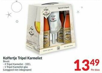 Intermarché Koffertje tripel karmeliet aanbieding