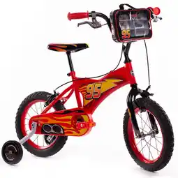 Decathlon Huffy Disney Cars 14 inch Kinderfiets + zijwieltjes aanbieding