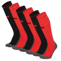 Decathlon Xtreme Compressie Sokken Hardlopen 6-pack Multi Red aanbieding