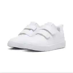 Decathlon Courtflex V3 sneakers voor kinderen PUMA White Silver Mist Gray aanbieding