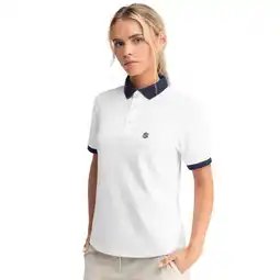 Decathlon Dames Golf piqué poloshirt Valderrama White Siroko Wit aanbieding