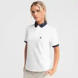 Decathlon Dames Golf piqué poloshirt Valderrama White Siroko Wit aanbieding